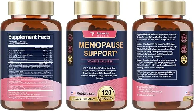 40-in-1 Menopause Supplements for Women, Multibenefit & Complete Black Cohosh for Hot Flashes, Night Sweats & Hormone Bala...