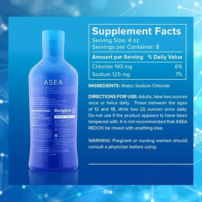 ASEA Redox Cell Signaling Supplement - Cellular Energy & Heart Supplements for Men and Women - Hormonal Balance & Energy B...