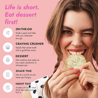 321glo Collagen Cookies | Soft Baked, High Protein Cookies | Low Carb, Low Sugar | Keto Snack for Women, Men, & Kids | 12 ...