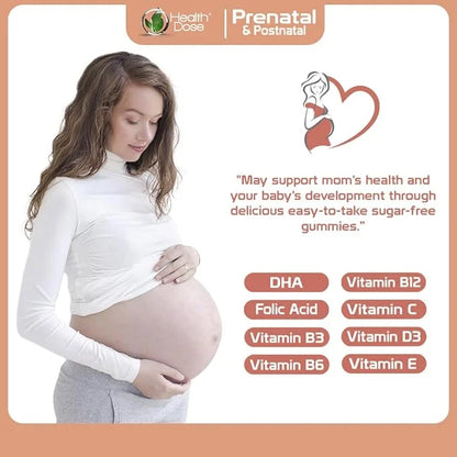 Prenatal/Postnatal Complex Supplement. Vitamin B6, B12, 90Ct