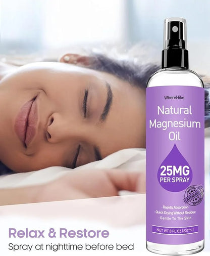 Pure Magnesium Oil Spray for Feet,Ideal Gift for Sleep & Muscle Relaxation,Better Sleep,Rapid Absorption,Quick Drying With...