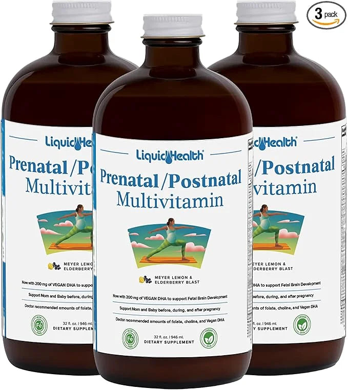 LIQUIDHEALTH Prenatal/Postnatal Multiple Liquid Women's Multivitamin (3 Pack)