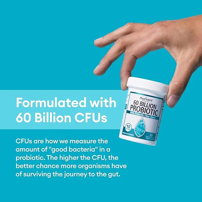Physician's Choice Probiotics 60 Billion CFU - 10 Strains + Organic Prebiotics - Immune, Digestive & Gut Health - Supports...