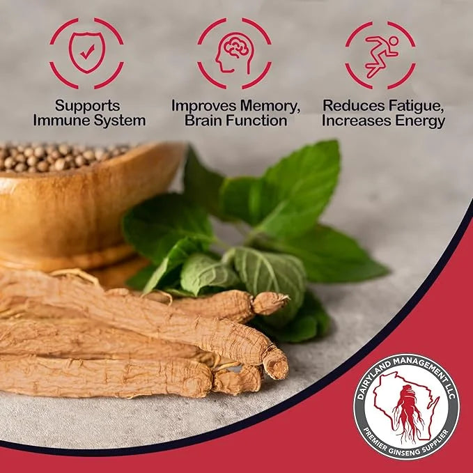 100% Authentic Korean Red Panax Ginseng -500 mg. (75 ct)