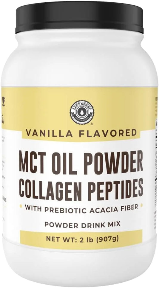32oz Vanilla Keto MCT Powder + Collagen + Prebiotic Acacia Fibre. MCT Creamer. MCT Oil Powder from Coconuts. MCT Collagen ...
