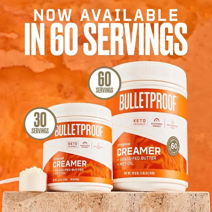 Bulletproof InstaMix Original Unflavored Keto Coffee Creamer Packets, Pack of 14, Powdered Grass-Fed Butter and Brain Octa...