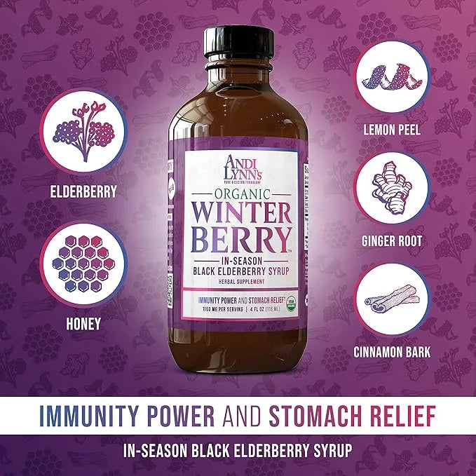 Andi Lynn's Winterberry Black Elderberry Syrup (4 FL 3)