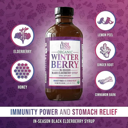 Andi Lynn's Winterberry Black Elderberry Syrup (4 FL 3)