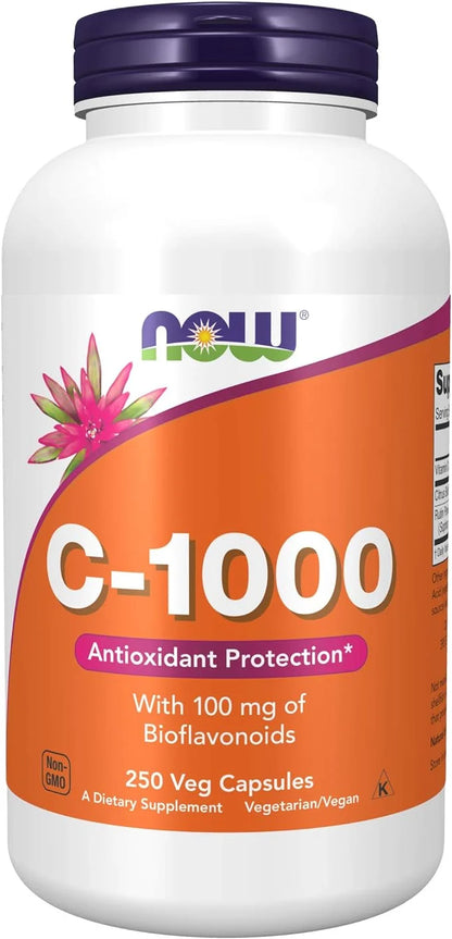 NOW Supplements, Vitamin C-1,000 with 100 250 Veg