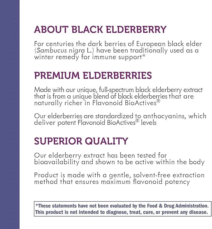 Nature's Way Sambucus Elderberry with Vitamin 30 Count