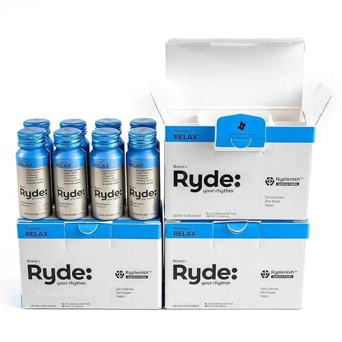 Ryde: Relax Shot 0 Calories, 0 Sugar 2 FL (24 Pack)