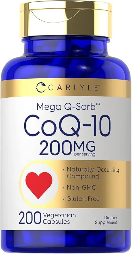 Carlyle CoQ10 200mg 200 Capsules Q-10 |
