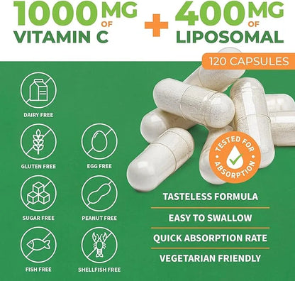 ForestLeaf Liposomal Vitamin C 1000mg Capsules 120 Vegan
