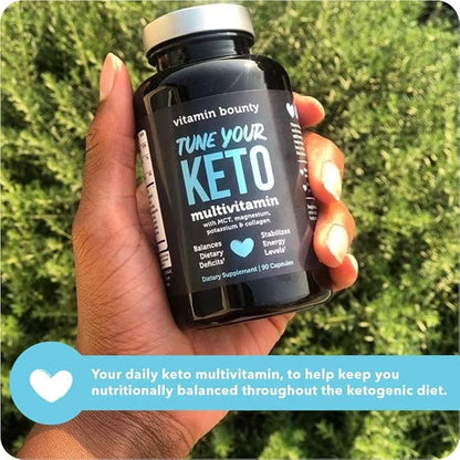 Vitamin Bounty Tune Your Keto Multivitamin – Keto-Specific Nutritional Support with Magnesium, Potassium, and MCT for Ener...