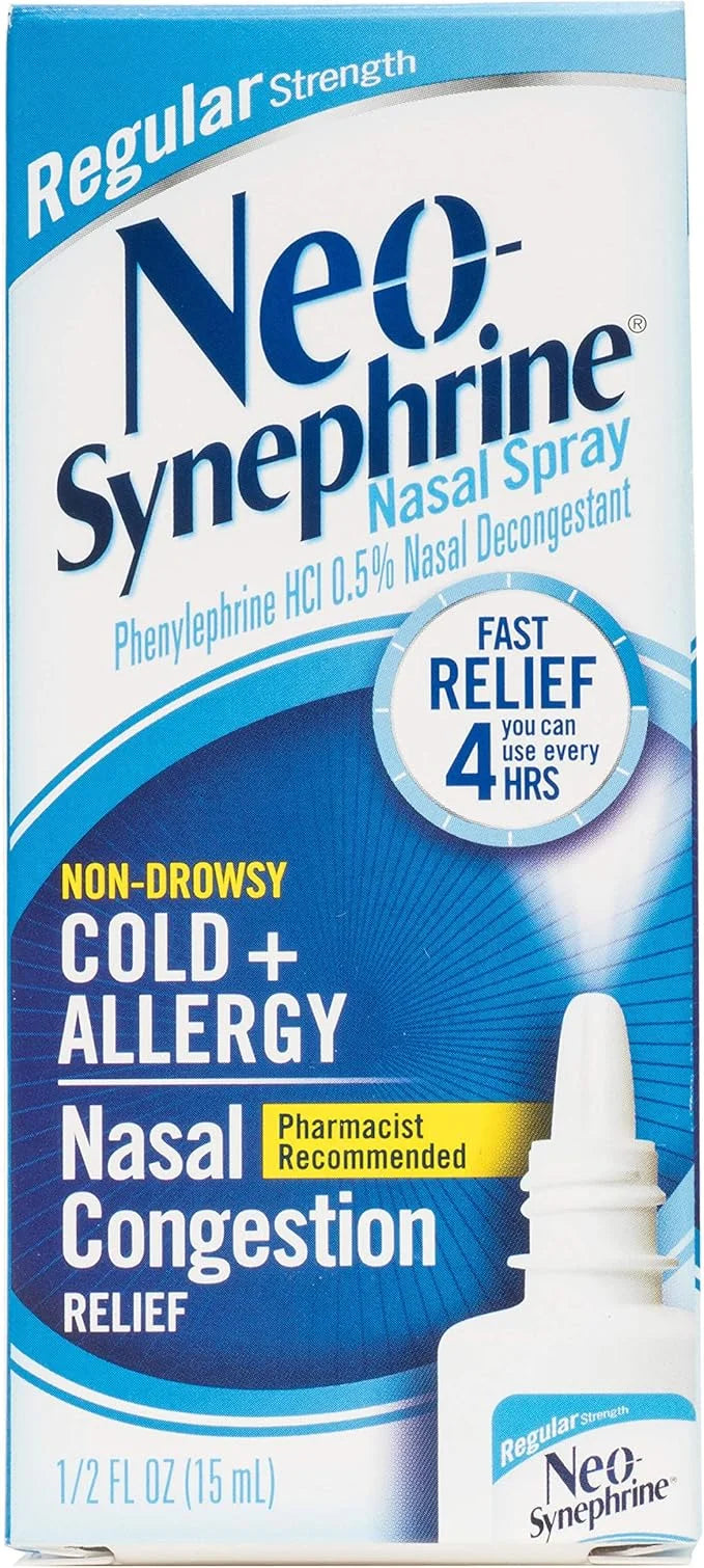 Neosynephrine Nasal Spray for Cold & 0.5 Fl