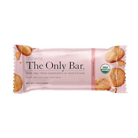 Truvani Plant Based Snack Bars | Snickerdoodle 1 Pack | 5g Protein | USDA Organic and Vegan | The Only Bar | Dairy, Soy, a...