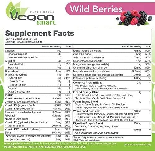 Vegansmart Plant Based Vegan Protein Powder (15 Servings) 6