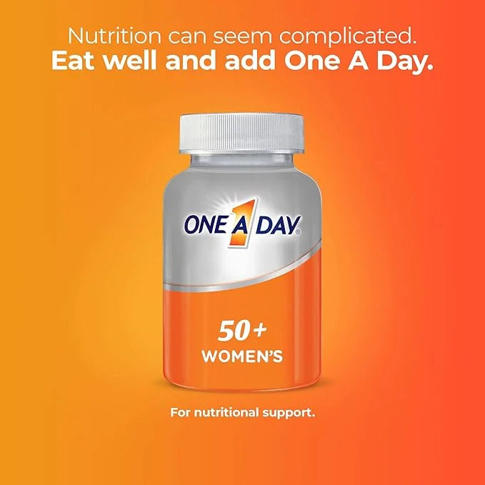 One A Day Women’s 50+ Multivitamins, 100 count