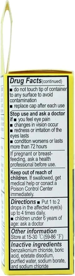 Colirio Manzanill A+ Eye Lubricant, Redness 2-Pack of 0.5 FL