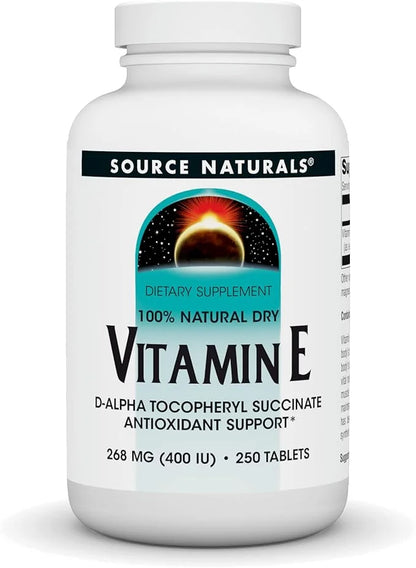 Source Naturals Vitamin E, 400 iu 250 Tablets
