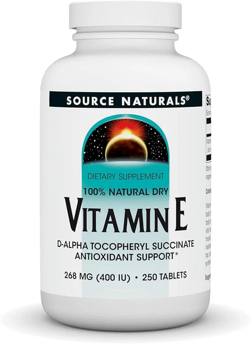 Source Naturals Vitamin E, 400 iu 250 Tablets