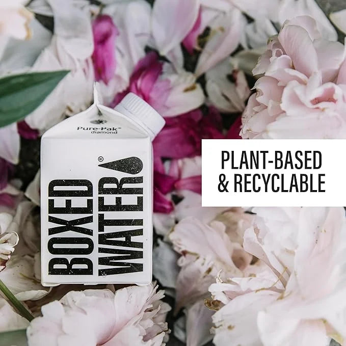 Boxed Water 8.5 oz. (24 Pack) – Purified Drinking Water in 92% Plant-Based Boxes, 100% Recyclable, BPA-Free, Refillable Ca...
