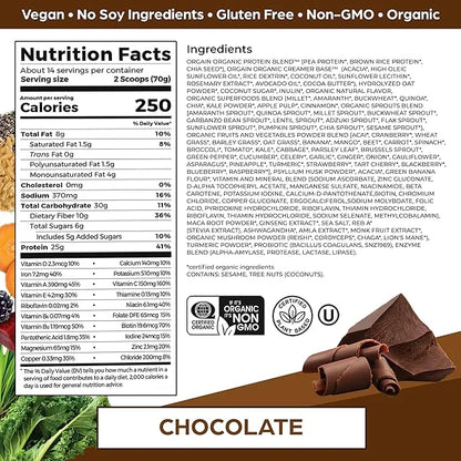 Orgain Perfect Meal, Organic, Vegan Meal 25g Plant 80+ Superfoods, 1B Probiotics 10g Fiber, 2.16lb