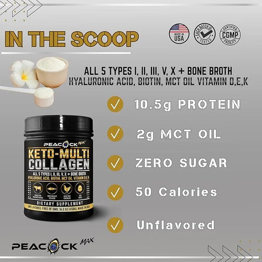 Keto Multi Collagen 5 Types 68.4 oz 4))