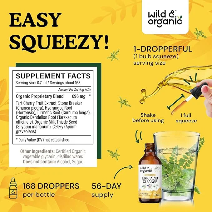 Uric Acid Cleanse Liquid Supplement 4 fl