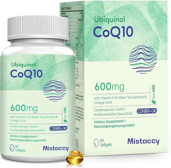 CoQ10 600mg Softgels CoQ10 Ubiquinol 3 6 6 9 9 | 60 Softgels