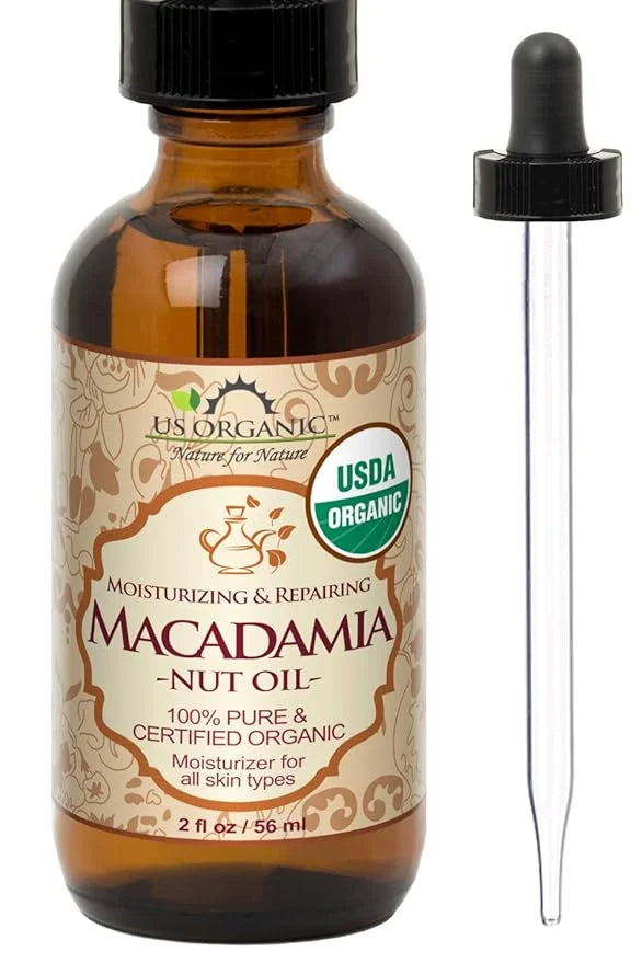 US Organic Macadamia Nut Oil Unrefined Virgin, USDA Certified Organic, Pure & Natural, Cold Pressed, Sourced in Kenya, in ...