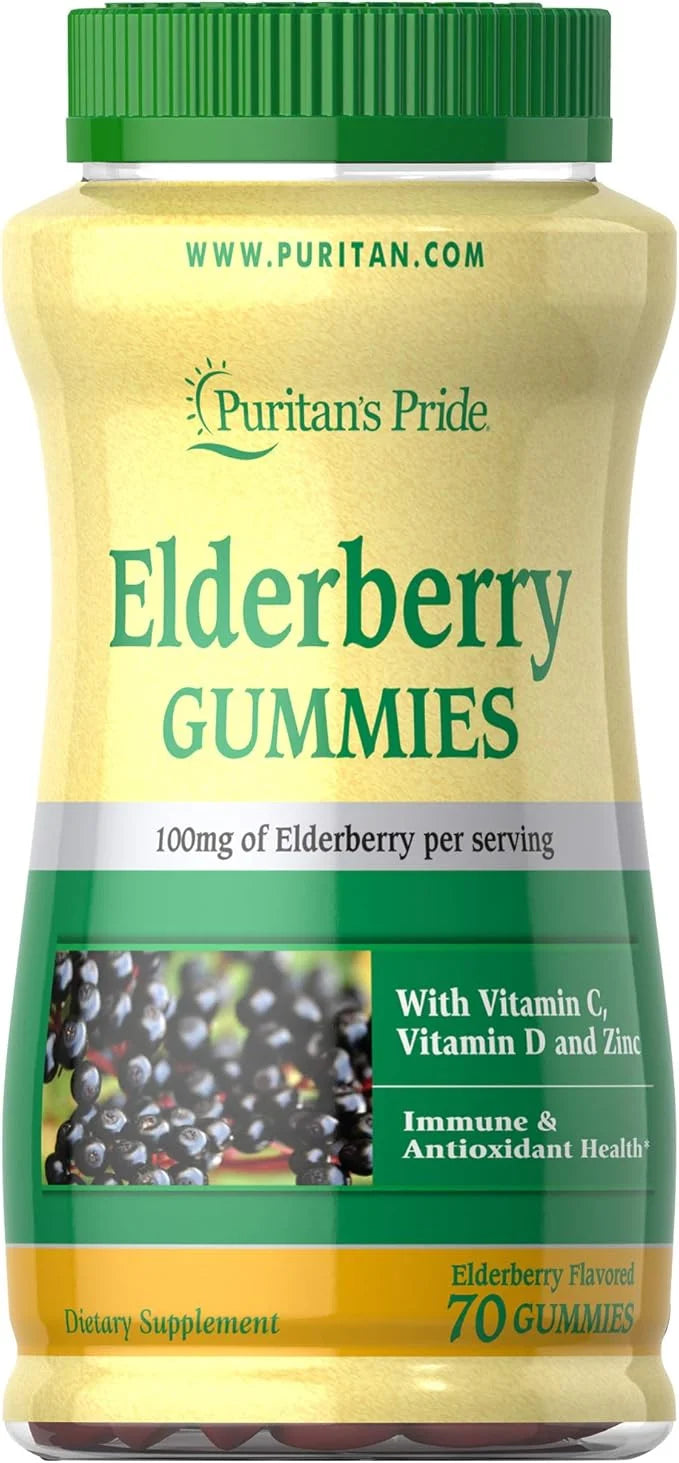 Puritan's Pride Elderberry Gummy with Vitamin 70 ct