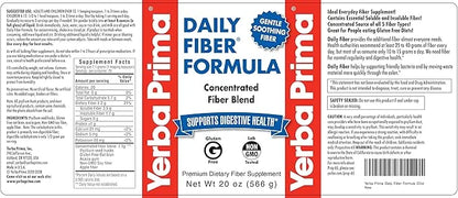 Yerba Prima Daily Fiber Formula 20 oz