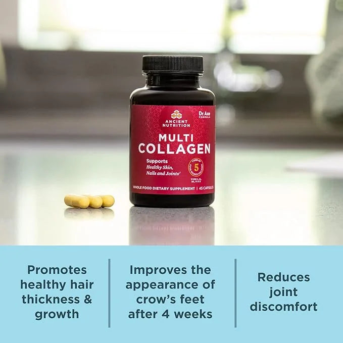 Collagen Peptides Pills by Ancient Nutrition, 90 Capsules