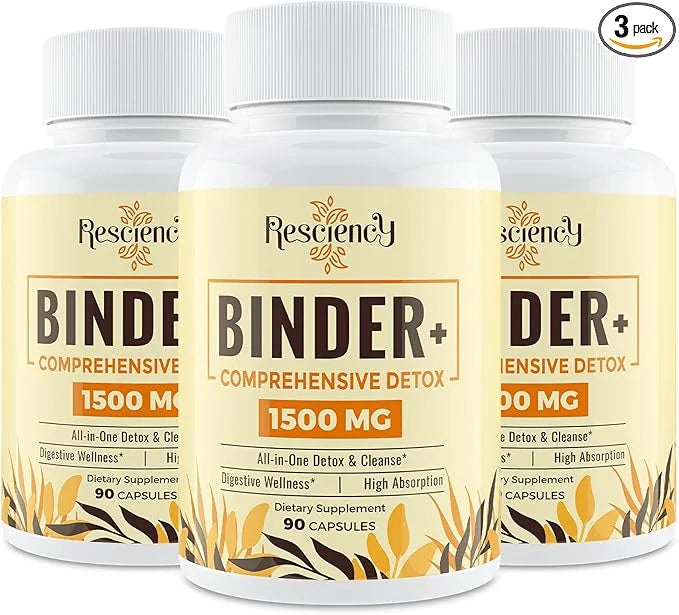 6-in-1 Detox Binder Supplement 1500 MG 270 Vegetarian