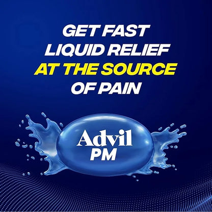 Advil PM Liqui-Gels Pain Reliever and 80 Liquid