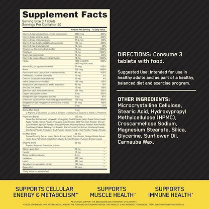 Optimum Nutrition Opti-Men, Vitamin C, Zinc B12 for 150 Count