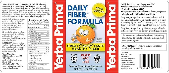 Yerba Prima Daily Fiber Formula 16 2) -