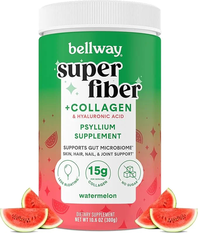 Bellway Super Fiber Powder + Collagen, (10.6 oz)