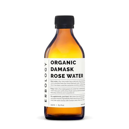100% Organic Rose Water 8.5 fl oz - Distilled from Damask Rose - Premium Food Grade Hydrolate of Rose - Soothes, Hydrates ...