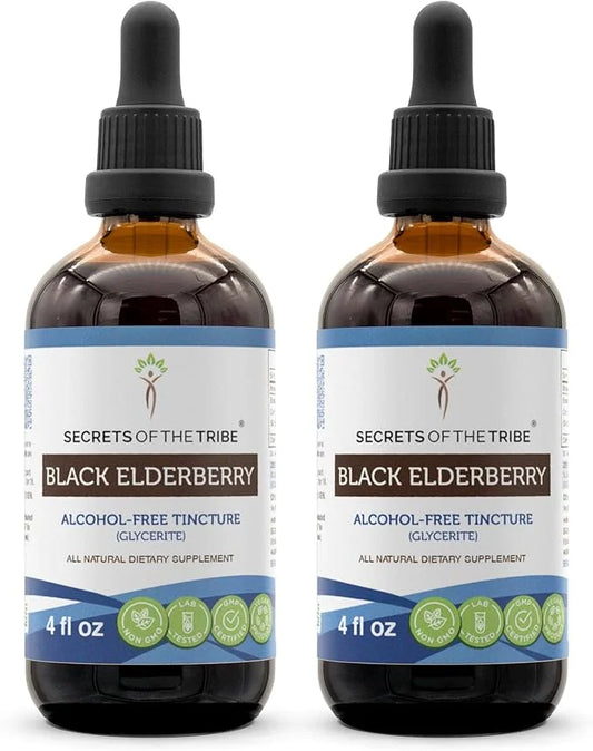 Secrets of the Tribe Black Elderberry 680 mg (2x4 Fl