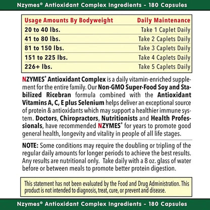 Nzymes® Antioxidant Complex for People of 1440 Count