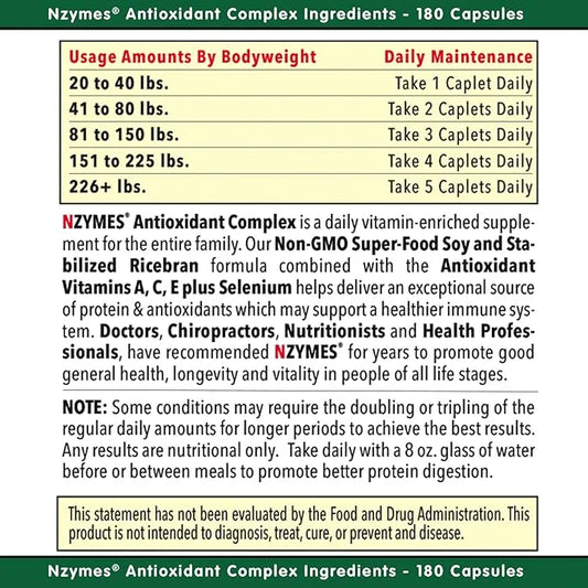Nzymes® Antioxidant Complex for People of 1440 Count