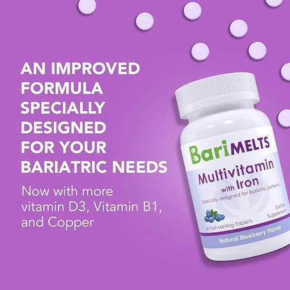 BariMelts Bariatric Multivitamin with Iron 1 Month (60 Fast-Dissolving