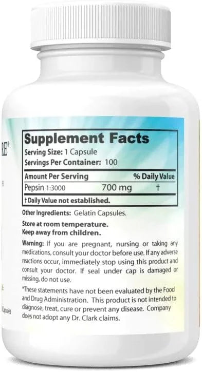 Dr. Clark Pepsin Supplement, 700mg, 100