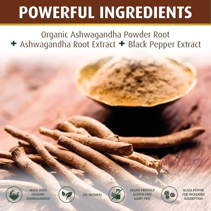 Ashwagandha Capsules 3,000 mg 120 Vegan