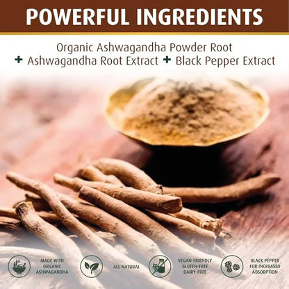 Ashwagandha Capsules 3,000 mg 120 Vegan