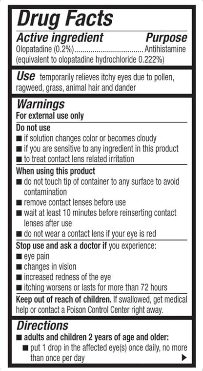 Pataday Once Daily Relief Allergy Eye 2.5 ml 1)