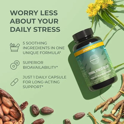 Primal Harvest Stress Relief Supplement 30 Capsules