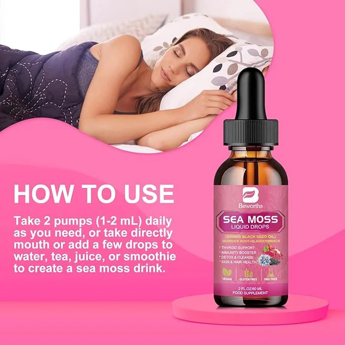 3000mg Sea Moss Liquid Drops 6X Stronger